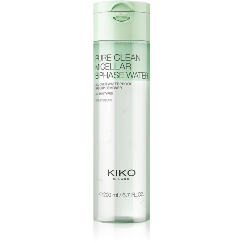 KIKO Milano Pure Clean Micellar Biphase Water dwufazowy płyn micelarny do twarzy i okolic oczu 200 ml