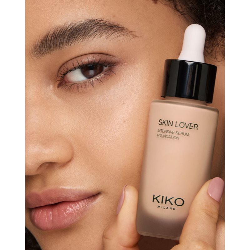 KIKO Milano Skin Lover Intensive Serum Foundation langlebiges Flüssig Make-up mit feuchtigkeitsspendender Wirkung Farbton 1.5WN Warm Neutral 20 ml (Bild 3)