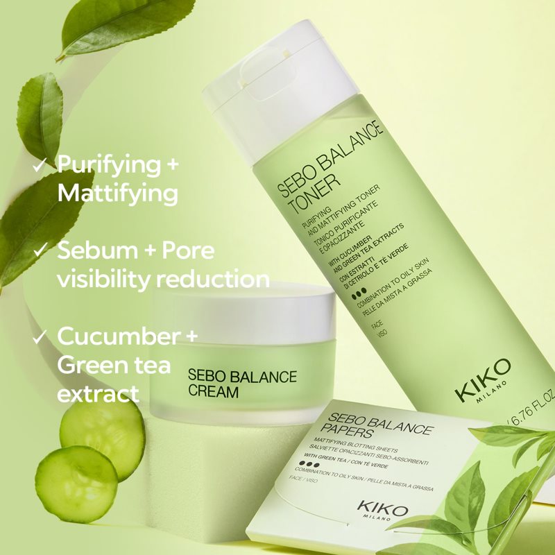 KIKO Milano Sebo Balance Reinigungsgel für gemischte bis fettige Haut 50 ml (Bild 4)