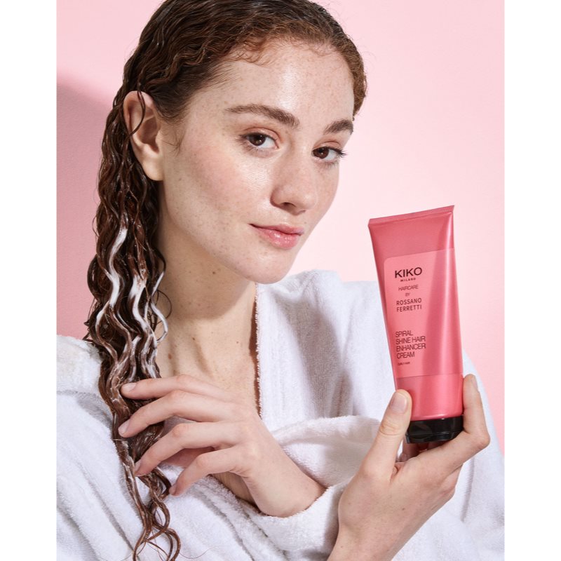 KIKO Milano Spiral Shine Hair Enhancer Cream spülfreie Haarpflege Lockenpflege für lockiges Haar 200 ml (Bild 3)