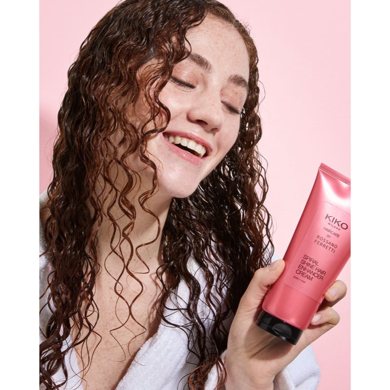 KIKO Milano Spiral Shine Hair Enhancer Cream spülfreie Haarpflege Lockenpflege für lockiges Haar 200 ml (Bild 4)