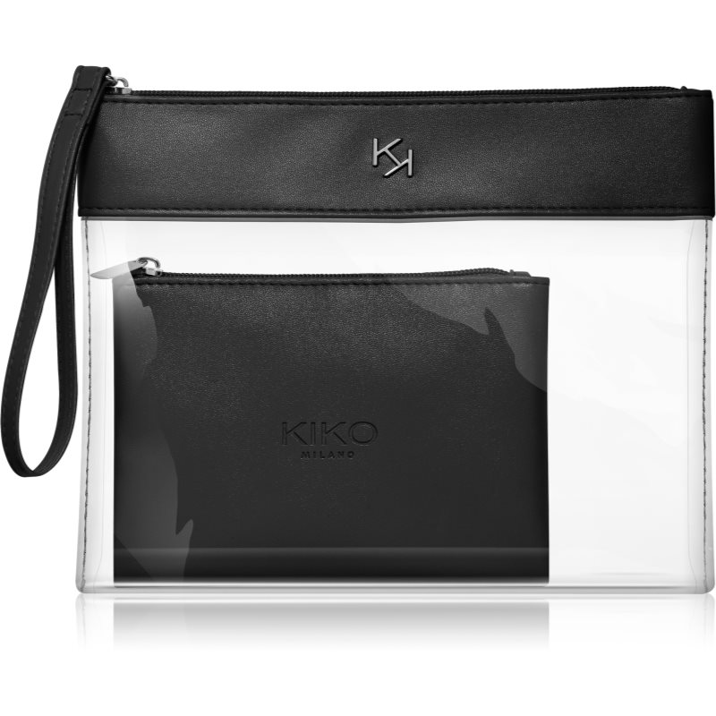 KIKO Milano Transparent Beauty Case transparentes Kosmetiktäschchen + Etui 001 Black 1 St.