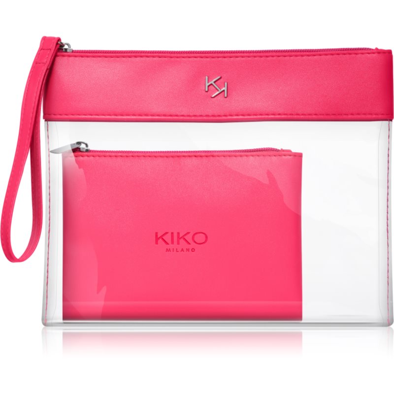KIKO Milano Transparent Beauty Case przezroczysta kosmetyczka z futerałem 002 Fuchsia 1 szt.