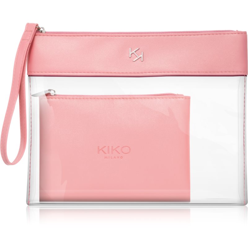 KIKO Milano Transparent Beauty Case przezroczysta kosmetyczka z futerałem 003 Pink 1 szt.