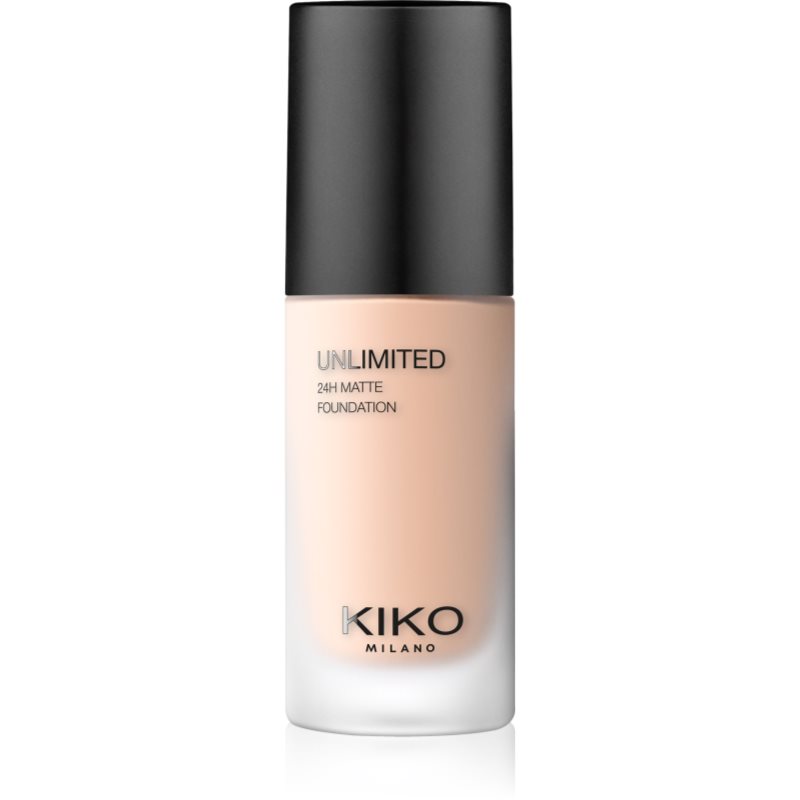 KIKO Milano Unlimited 24H Matte długotrwały podkład matujący z kwasem hialuronowym odcień 1.5 CR Cool Rose 30 ml