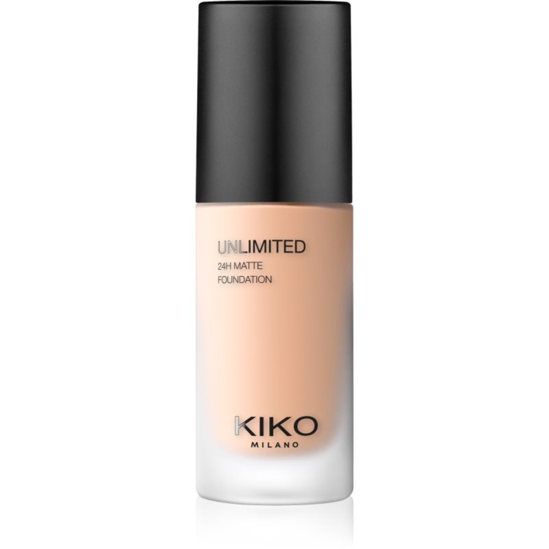 KIKO Milano Unlimited 24H Matte langanhaltendes mattierendes Make up mit Hyaluronsäure Farbton 3.5 WR Warm Rose 30 ml