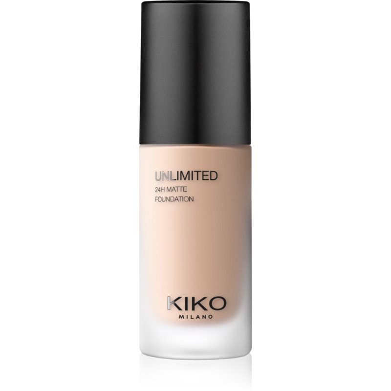 KIKO Milano Unlimited 24H Matte długotrwały podkład matujący z kwasem hialuronowym odcień 4 NR Neutral Rose 30 ml