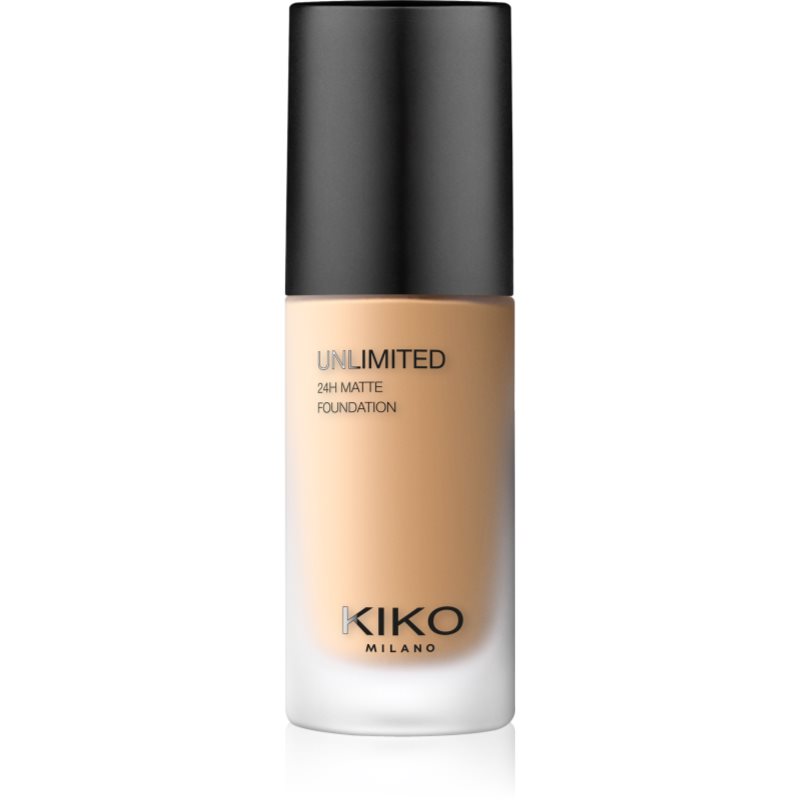 KIKO Milano Unlimited 24H Matte langanhaltendes mattierendes Make up mit Hyaluronsäure Farbton 6 WG Warm Gold 30 ml