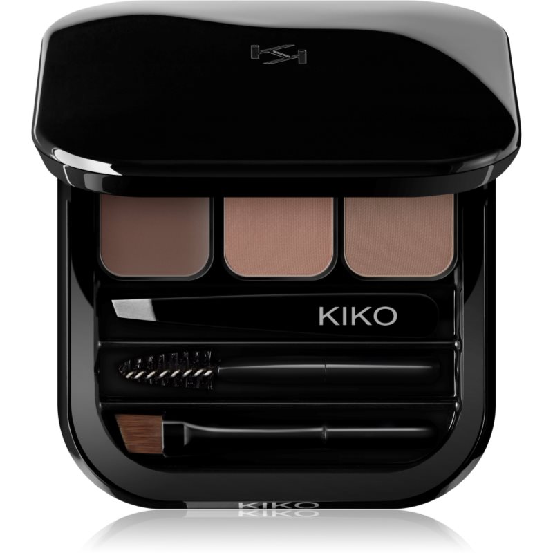 KIKO Milano Eyebrow Expert Set für perfekte Augenbrauen Farbton 02 Brown 2.4 g