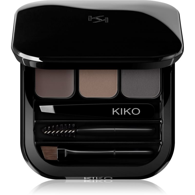 KIKO Milano Eyebrow Expert Set für perfekte Augenbrauen Farbton 03 Brunette 2.4 g