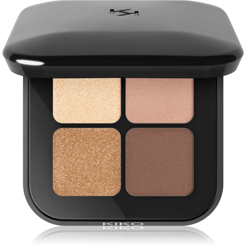 Thumbnail - KIKO Milano Bright Quartet Lidschattenpalette Farbton 01 Warm Neutral Tones 3.5 g
