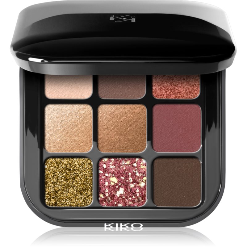 KIKO Milano Glamour Multi Finish Lidschattenpalette Farbton 03 Burgundy Notes 2.5 g