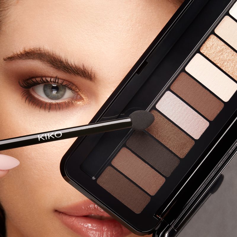 KIKO Milano Soft Nude Palette mit 10 Lidschatten mit einem Pinsel Farbton 02 Warm Tones 7.5 g (Bild 3)