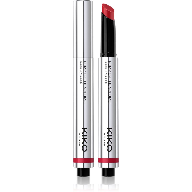 KIKO Milano Pump Up The Volume Solid Lip Gloss Hydratisierendes Lipgloss für mehr Volumen Farbton 03 My Red Tag 2 g
