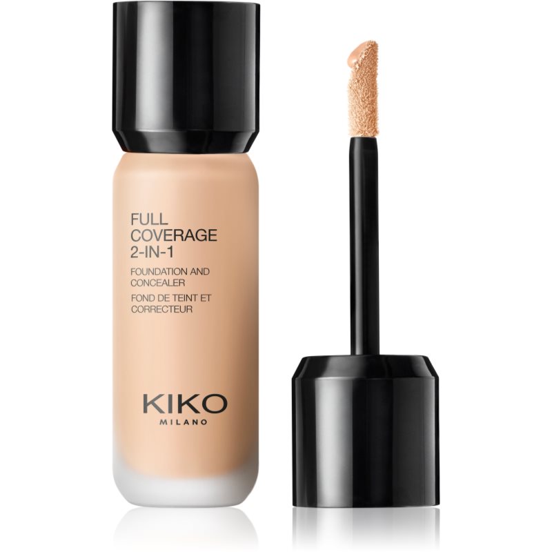 KIKO Milano Full Coverage 2-In-1 podkład i korektor 2 w 1 odcień 30 Neutral Gold 25 ml
