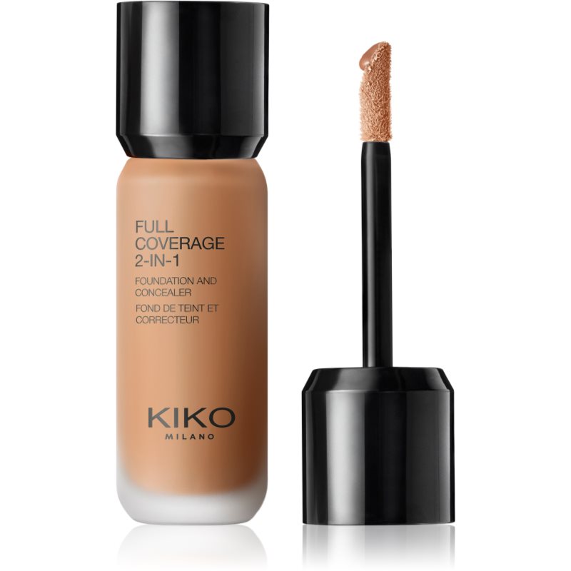 KIKO Milano Full Coverage 2-In-1 podkład i korektor 2 w 1 odcień 110 Neutral Gold 25 ml