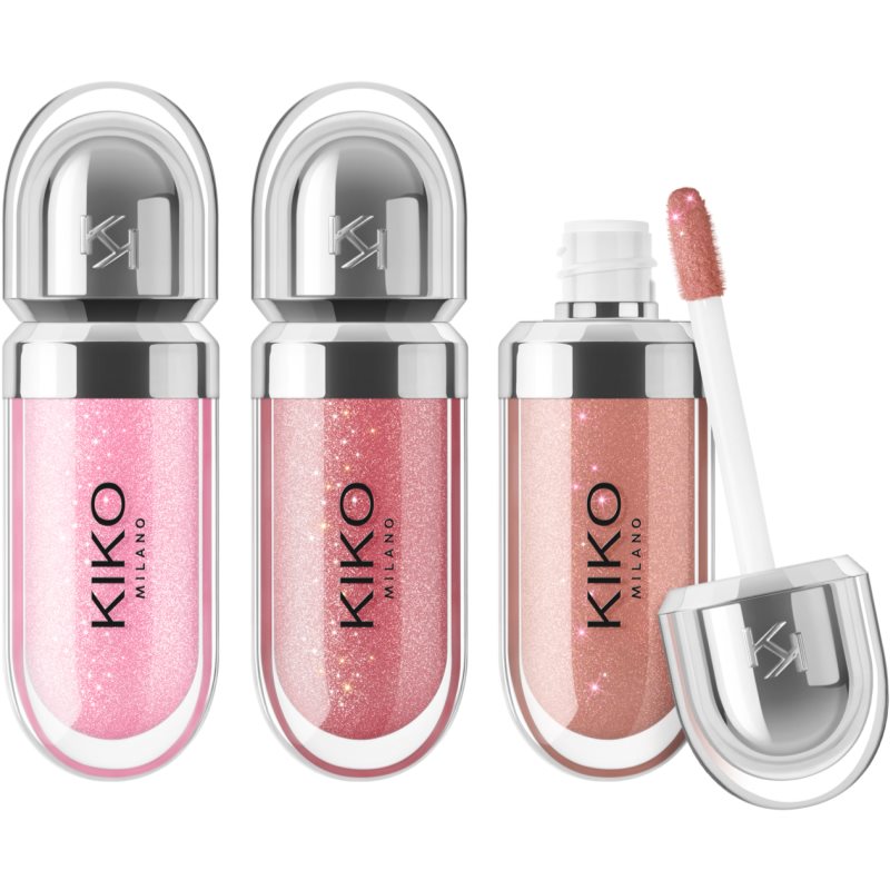  Kiko Milano Glossy Lip Set Mini Zestaw Błyszczyków Opakowanie Mini 