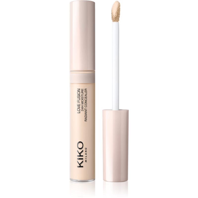 KIKO Milano Love Fusion 24H Moisture Radiant Concealer długotrwały korektor o działaniu nawilżającym odcień 01 Chantilly 8 ml