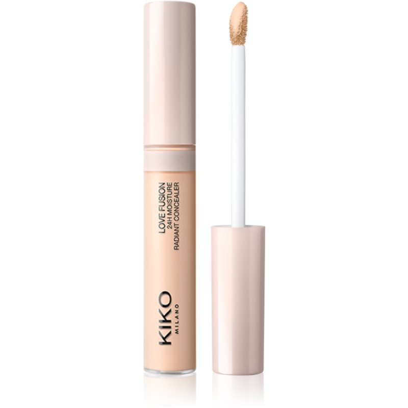 KIKO Milano Love Fusion 24H Moisture Radiant Concealer długotrwały korektor o działaniu nawilżającym odcień 04 Light Beige 8 ml