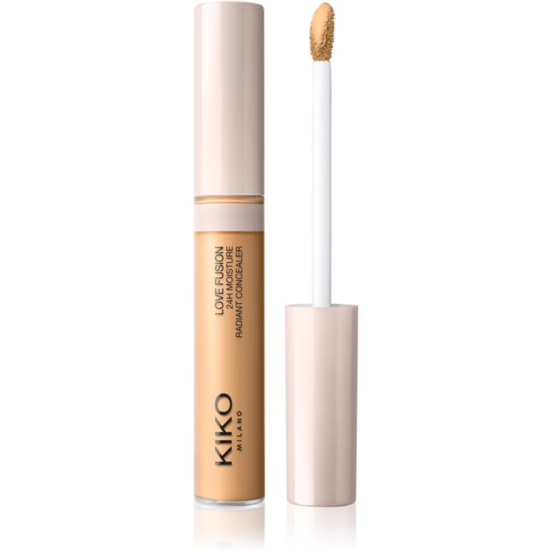 KIKO Milano Love Fusion 24H Moisture Radiant Concealer długotrwały korektor o działaniu nawilżającym odcień 16 Rich Golden 8 ml