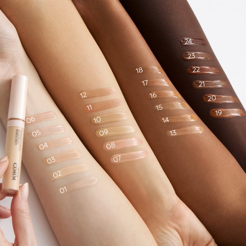 KIKO Milano Love Fusion 24H Moisture Radiant Concealer Langzeit-Korrektor mit feuchtigkeitsspendender Wirkung Farbton 16 Rich Golden 8 ml (Bild 3)