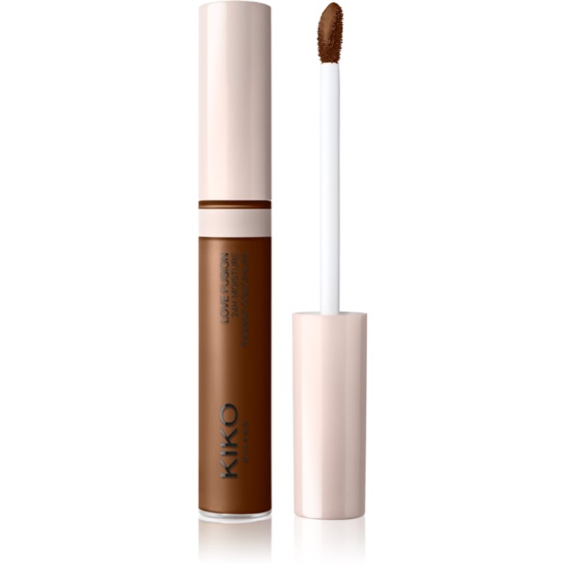 KIKO Milano Love Fusion 24H Moisture Radiant Concealer długotrwały korektor o działaniu nawilżającym odcień 24 Dark Cocoa 8 ml