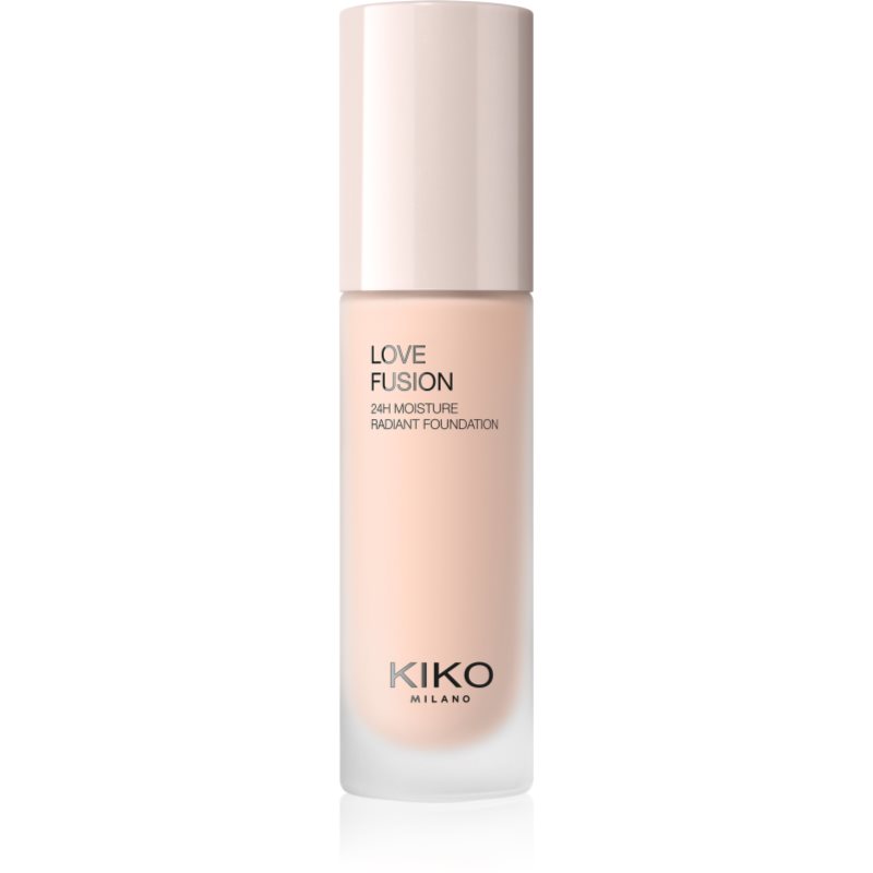 KIKO Milano Love Fusion 24H Moisture Radiant Foundation Langanhaltende cremige Make-up mit feuchtigkeitsspendender Wirkung Farbton 1.6 Neutral Rose 30