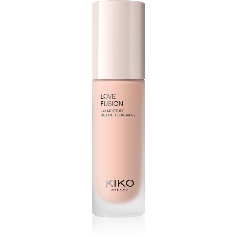 KIKO Milano Love Fusion 24H Moisture Radiant Foundation długotrwały podkład w kremie o działaniu nawilżającym odcień 3.5 Warm Rose 30 ml