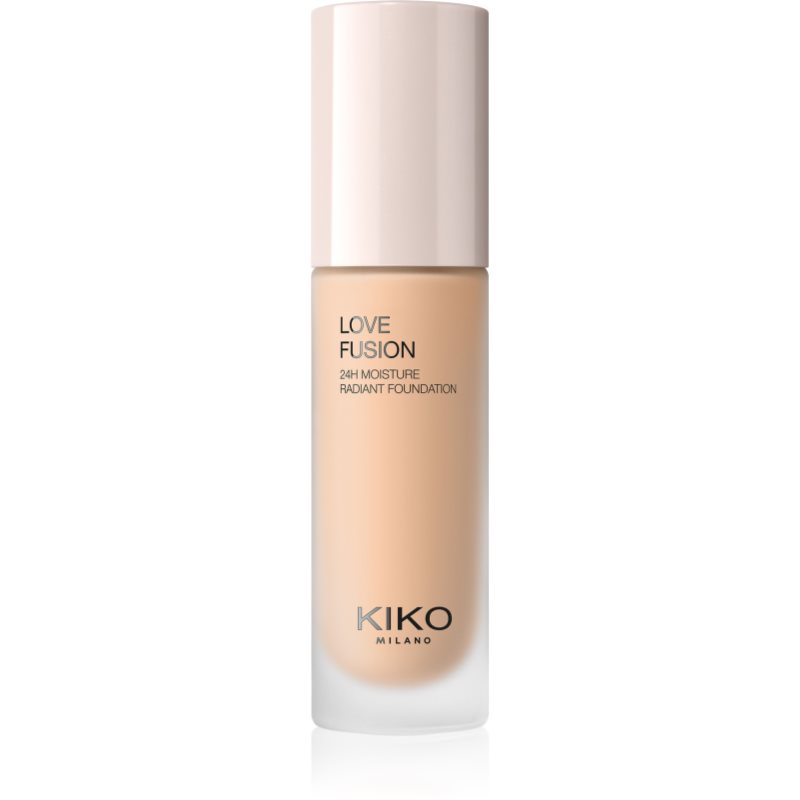 KIKO Milano Love Fusion 24H Moisture Radiant Foundation długotrwały podkład w kremie o działaniu nawilżającym odcień 4 Neutral Gold 30 ml