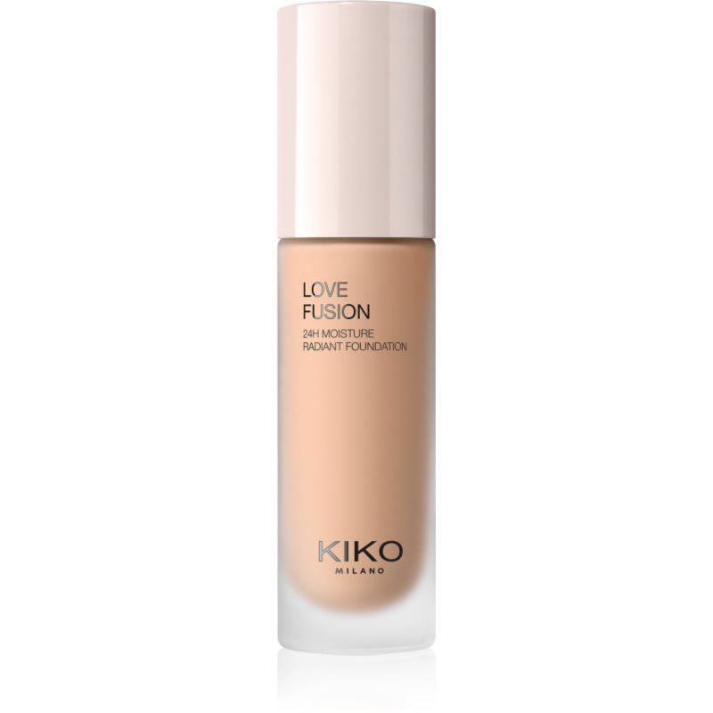 KIKO Milano Love Fusion 24H Moisture Radiant Foundation długotrwały podkład w kremie o działaniu nawilżającym odcień 6 Warm Gold 30 ml