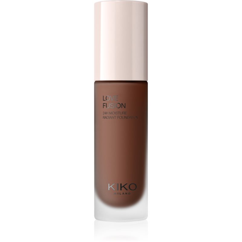 KIKO Milano Love Fusion 24H Moisture Radiant Foundation długotrwały podkład w kremie o działaniu nawilżającym odcień 10 Warm Gold 30 ml