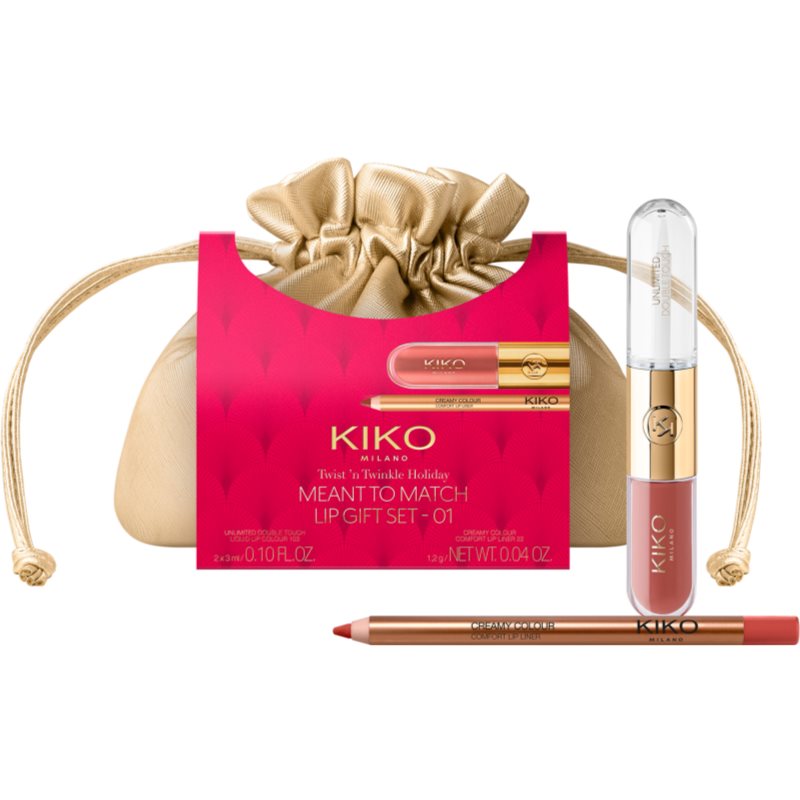 KIKO Milano Twist 'N Twinkle Holiday Meant To Match zestaw upominkowy do ust dla kobiet 01