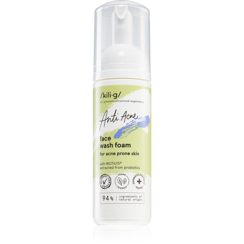 Kilig Anti Acne foam cleanser for problem skin, acne 150 ml
