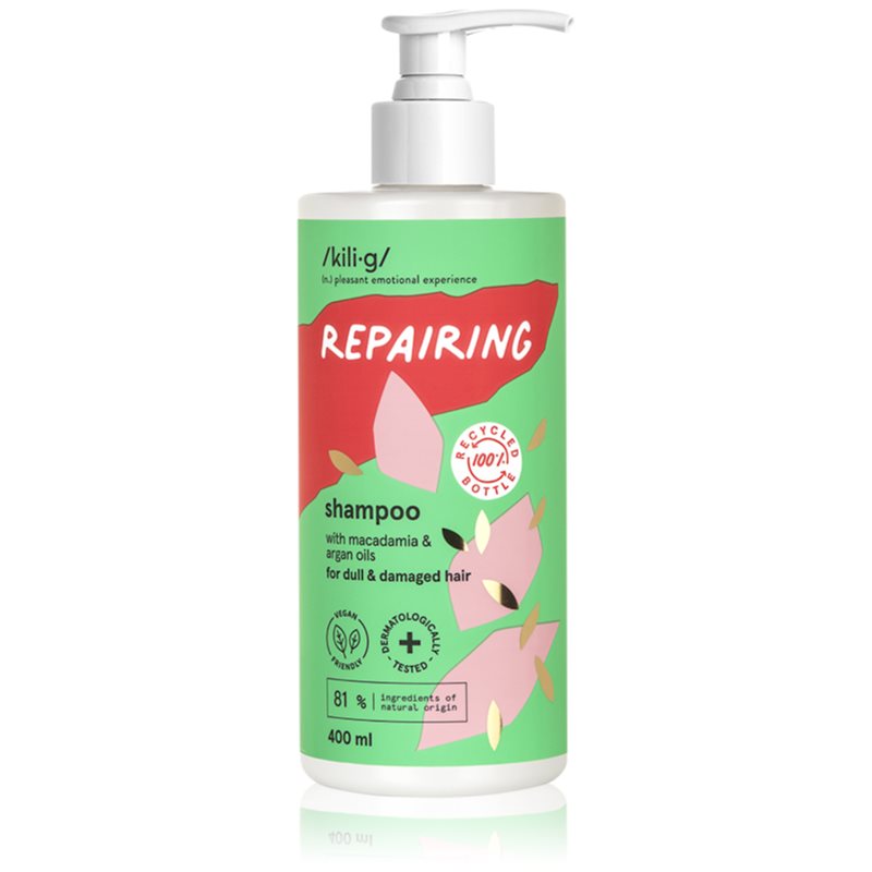 Kilig Repairing Regenerating Shampoo For Weak And Damaged Hair 400 Ml
