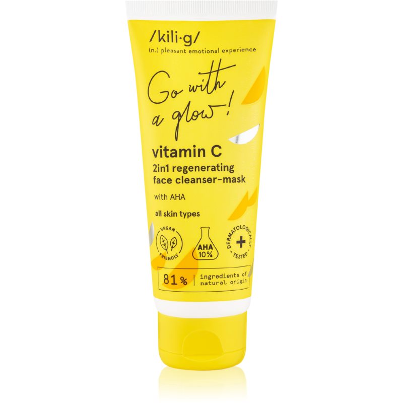 Kilig Vitamin C valomoji kaukė su AHA rūgštimis 75 ml