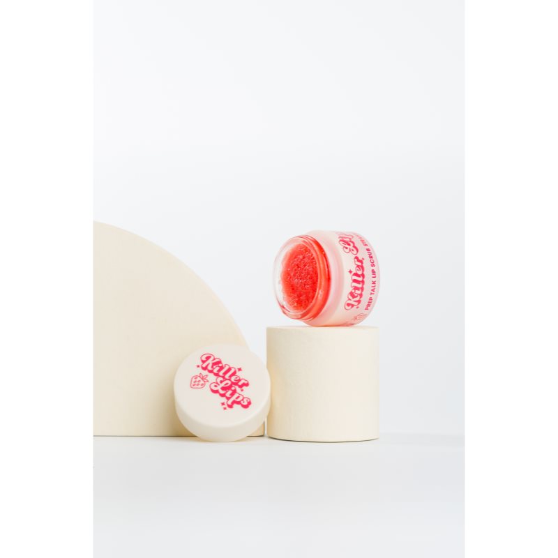 Killer Lips Prep Talk Lip Scrub Strawberry peeling na rty 16 g (obrázek 3)