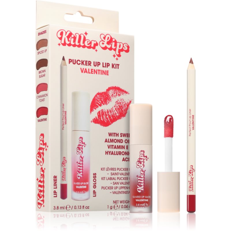 Killer Lips Pucker Up Lip Kit set na pery pre ženy Valentine