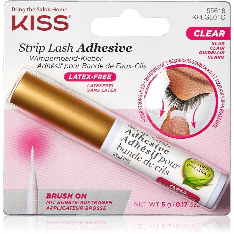 KISS Strip Lash Adhesive прозорий клей для накладних вій 5 гр