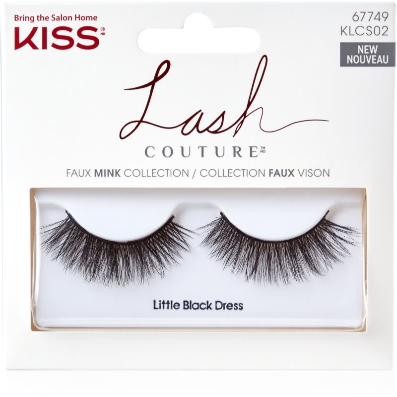 KISS Lash Couture Faux Mink False Eyelashes Little Black Dress 2 Pc
