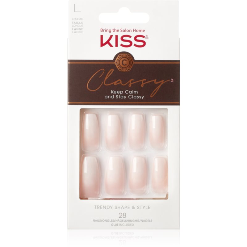 KISS Classy Nails Be-you-tiful накладні нігті Long 28 кс