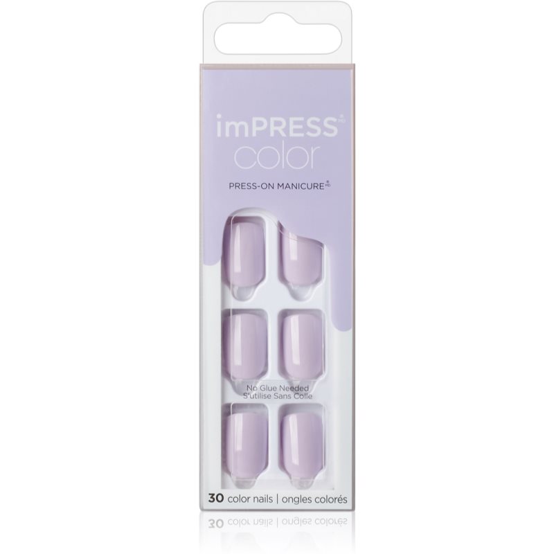 E-shop KISS imPRESS Color Short umělé nehty Picture Purplect 30 ks