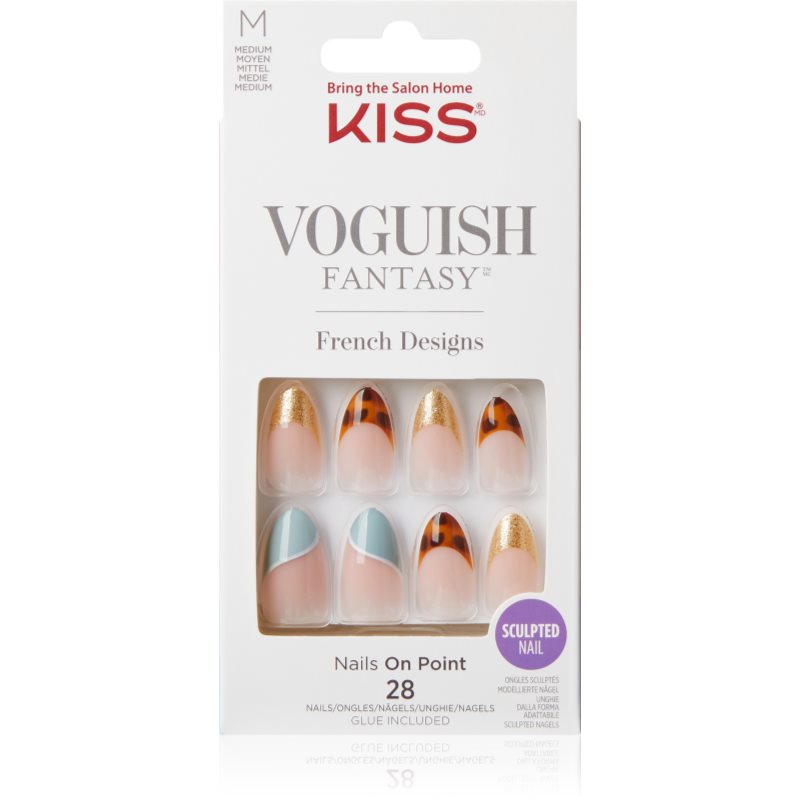 KISS Voguish Fantasy Magnifique umělé nehty medium Charmante 28 ks