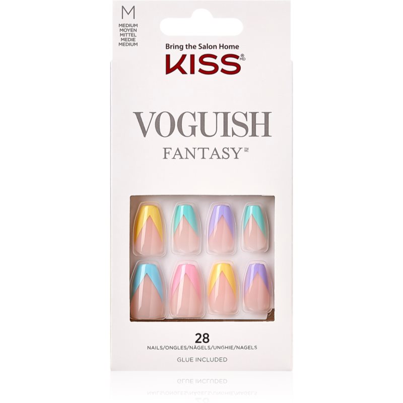 KISS Voguish Fantasy Candies umelé nechty medium 28 ks