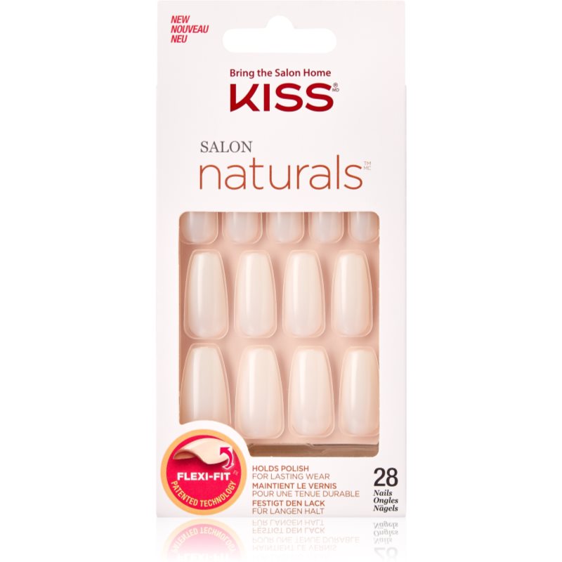 KISS KISS Salon Natural Walk On Air Ψεύτικα νύχια 28 τμχ