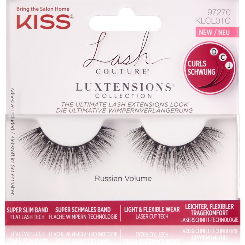 KISS KISS Lash Couture LuXtensions τεχνητές βλεφαρίδες Russian Volume 2 τμχ