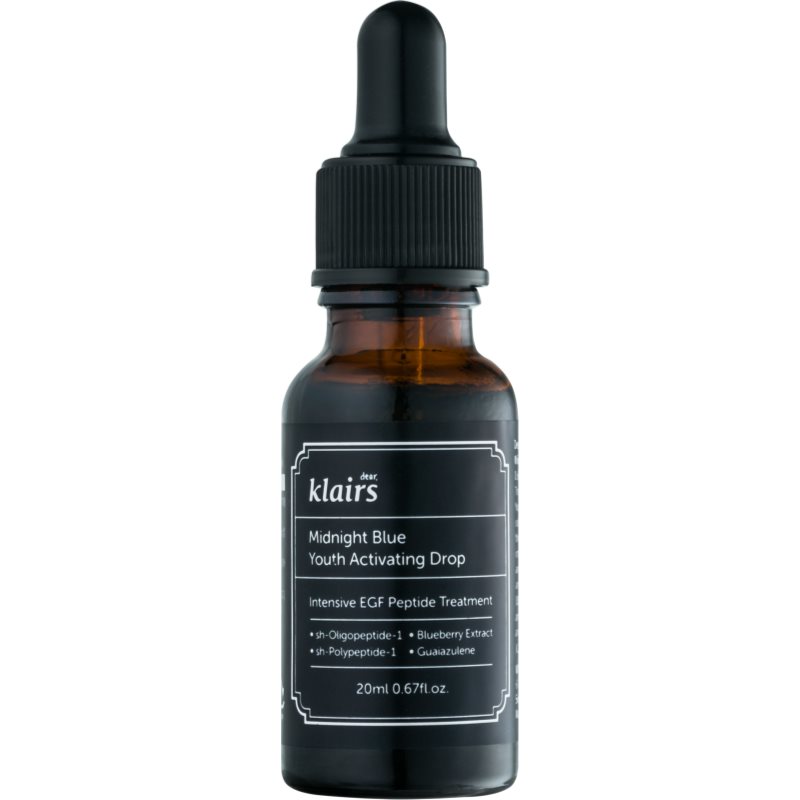 Klairs Midnight Blue Youth Activating Drop aktivierendes Serum zur Verjüngung der Haut 20 ml