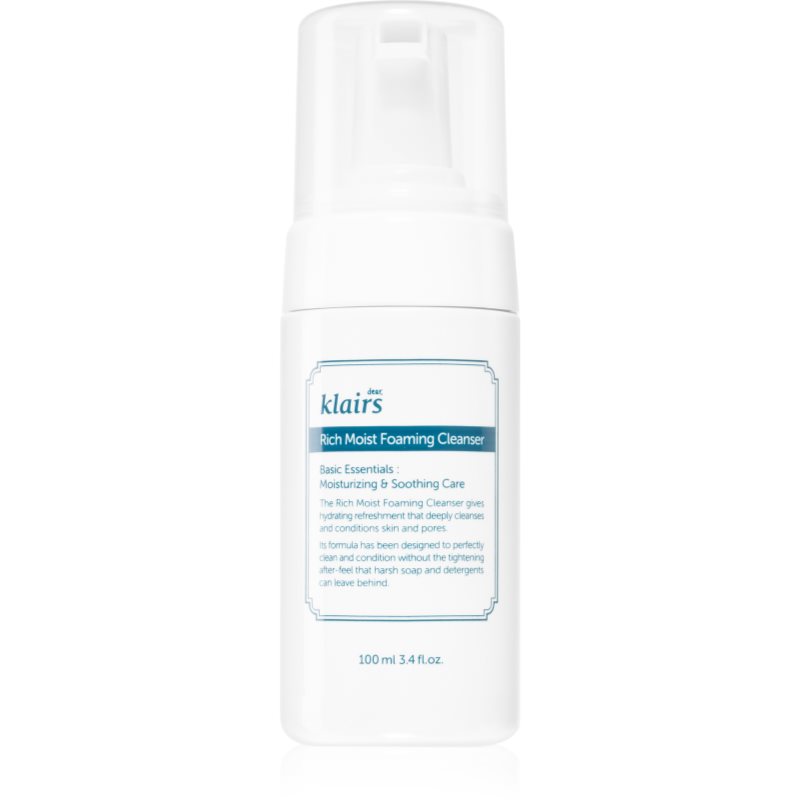 

Klairs Rich Moist Foaming Cleanser очищаюча пінка зі зволожуючим ефектом
