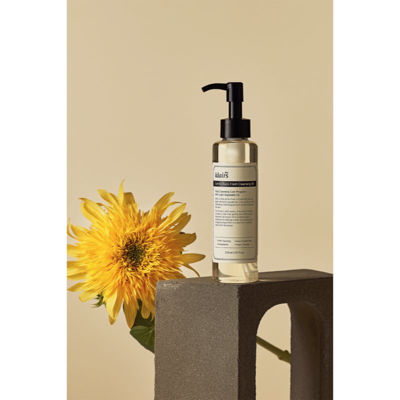 Klairs Gentle Black Fresh Cleansing Oil sanftes Reinigungsöl für fettige Haut 150 ml (Bild 5)