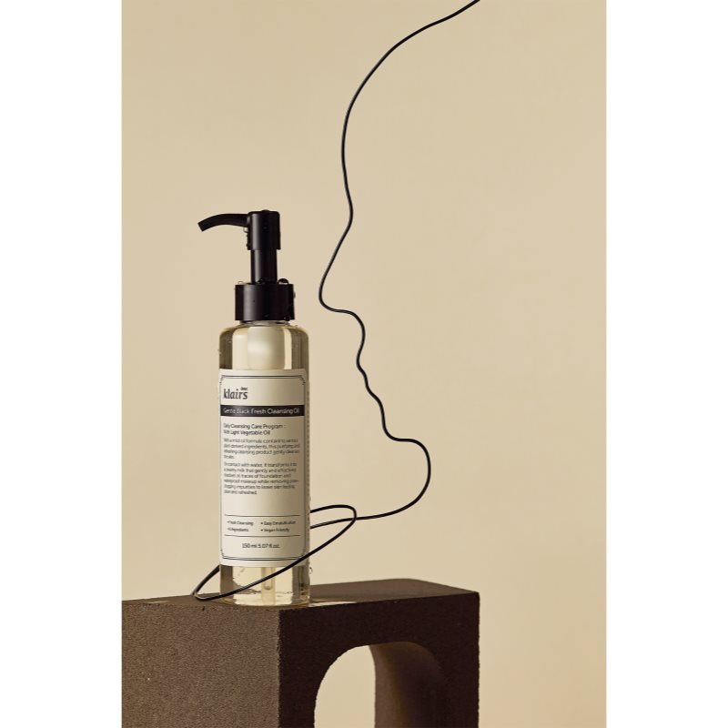 Klairs Gentle Black Fresh Cleansing Oil sanftes Reinigungsöl für fettige Haut 150 ml (Bild 8)