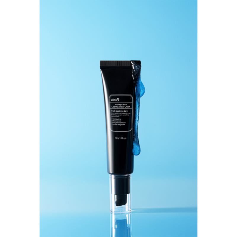 Klairs Midnight Blue Clearing Water Cream leichte feuchtigkeitsspendende Creme für klare und glatte Haut 50 g (Bild 5)